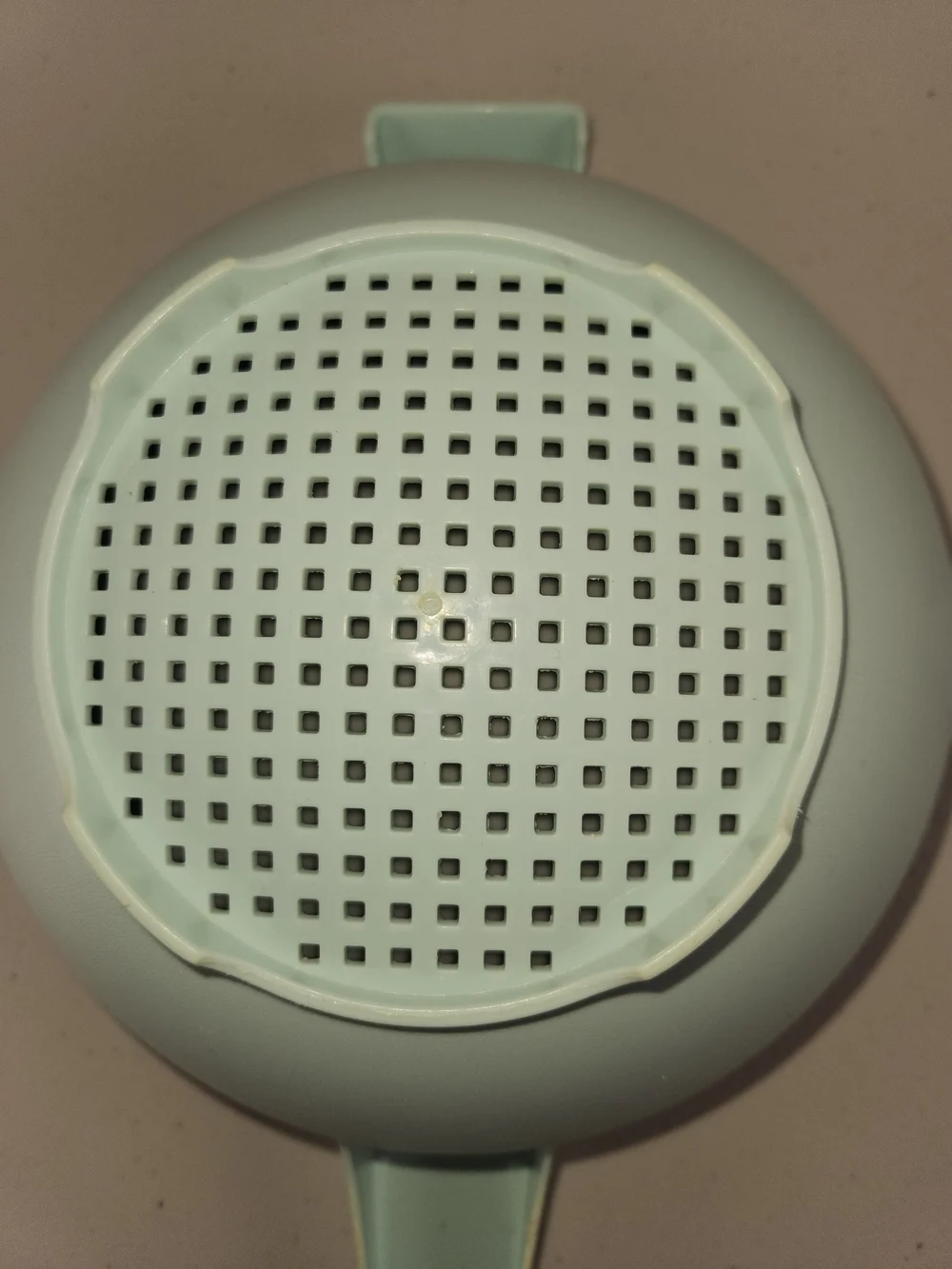 Vintage Tupperware Colander Strainer Quart Light Mint Turquoise Teal Blue #1